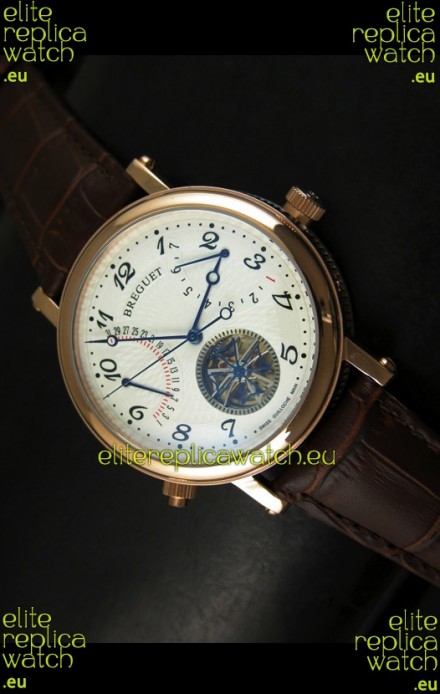 Breguet Retrograde Day/Date Japanese Automatic Watch with Tourbillon