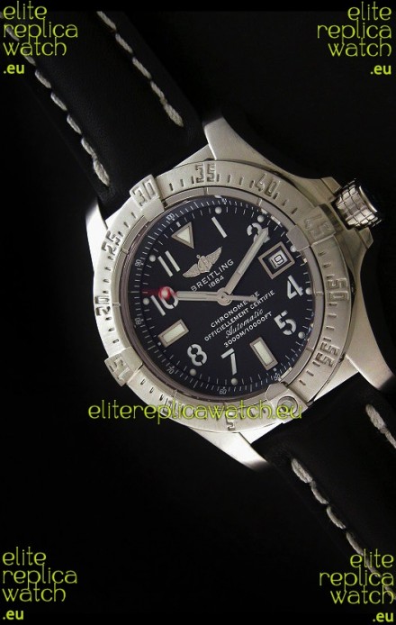 Breitling Seawolf Swiss Automatic Watch in Black Dial