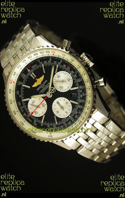 Breitling Navitimer 01 Swiss 1:1 Mirror Updated 2017 Replica Watch in Black Dial