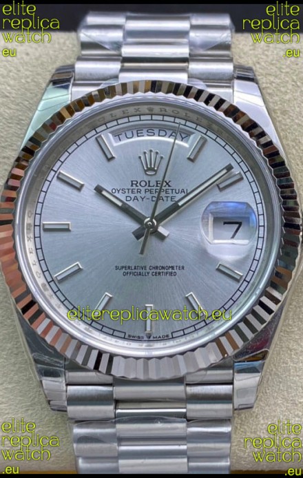 Rolex Day Date Presidential 904L Steel 40MM - Steel Dial 1:1 Mirror Quality Watch