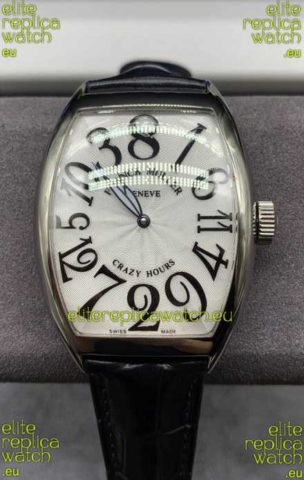 Franck Muller Crazy Hours Automatic Swiss Super Clone Replica Watch in White dial
