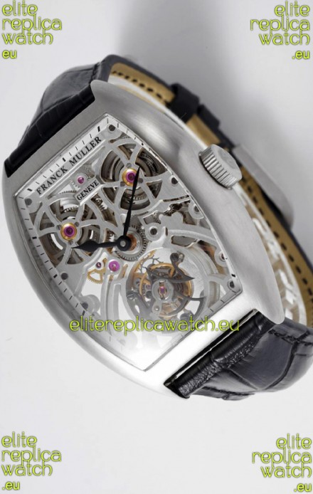 Franck Muller Fast Tourbillon Edition 1:1 Mirror Swiss Replica Watch Steel Casing
