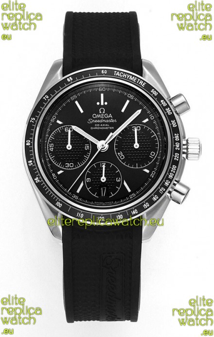 Omega Speedmaster Racing 904L Steel Chronograph 1:1 Mirror Replica in Black Dial