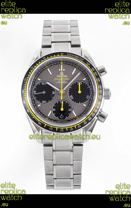 Omega Speedmaster Racing 904L Steel Chronograph 1:1 Mirror Replica in Grey Dial