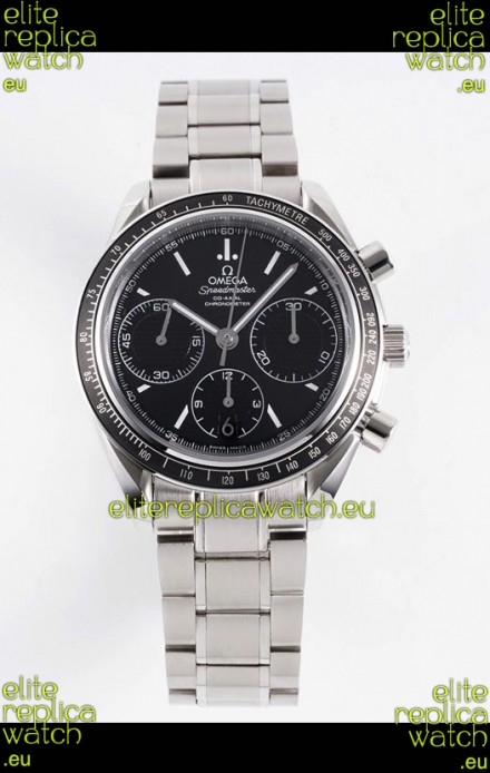 Omega Speedmaster Racing 904L Steel Chronograph 1:1 Mirror Replica in Black Dial