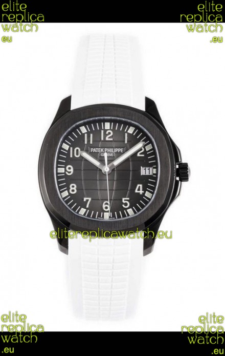 Patek Philippe Aquanaut 5167 Black Venom Edition 1:1 Mirror Replica Watch - White Strap