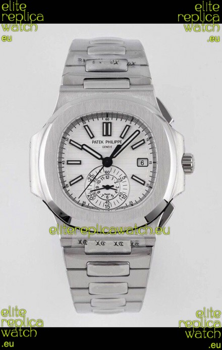Patek Philippe Nautilus 5980/1A 904L Steel Case in White Dial - 1:1 Mirror Replica