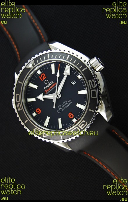 Omega Seamaster Planet Ocean Swiss Black Strap Replica 45MM 1:1 Ultimate Edition Watch 