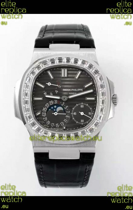 Patek Philippe Nautilus 5712/1A 1:1 Quality Swiss Replica Watch in Grey Dial
