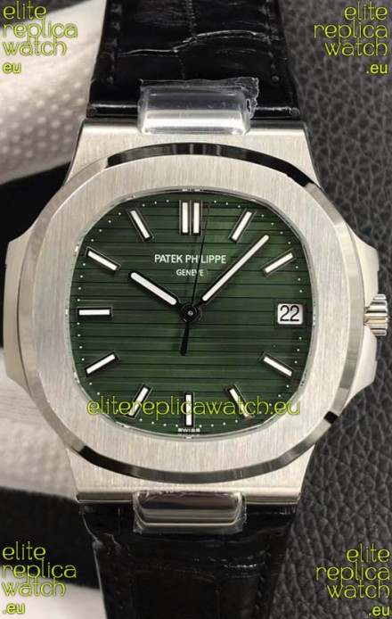 Patek Philippe Nautilus 5711/1A-014 1:1 Mirror Swiss Replica Watch in Green Dial 904L Steel 
