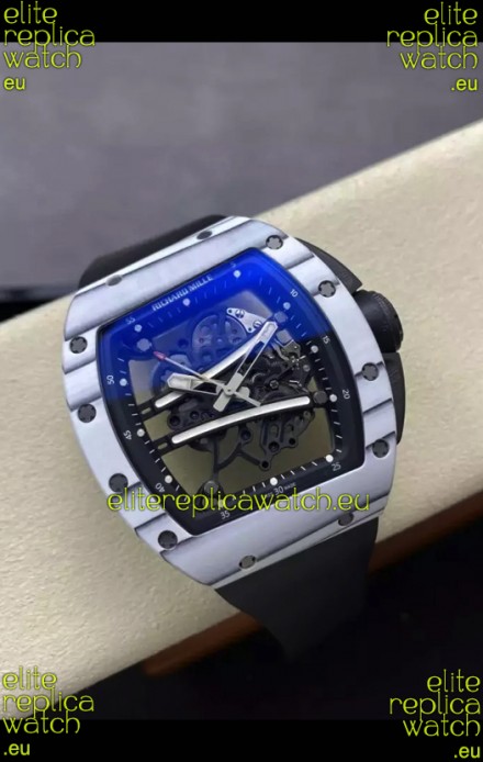 Richard Mille Super Clone RM61-01 Yohan Blake White Quartz NTPT Casing Tourbillon Movement 