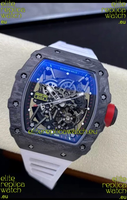 Richard Mille RM35-02 Rafael Nadal Carbon Fiber Casing with Genuine Tourbillon Super Clone Watch