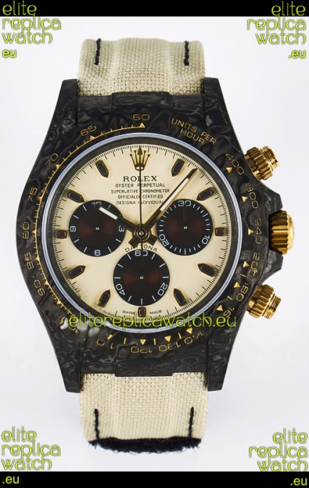 Rolex Daytona Super Clone DiW Desert Eagle Arabic Edition Watch - Forged Cabon Casing 1:1 Mirror Replica