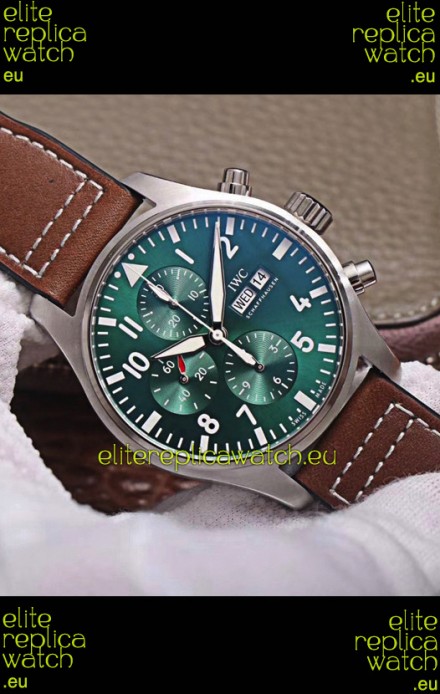 IWC Pilot Chronograph Edition Green Dial 1:1 Mirror Replica Watch