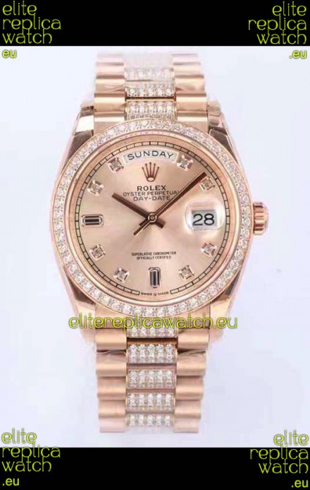 Rolex Day Date Presidential Rose Gold Watch 36MM - Rose Gold Dial 1:1 Mirror Quality Watch