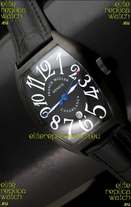 Franck Muller Casa Blanca Japanese Replica Watch in Black Dial