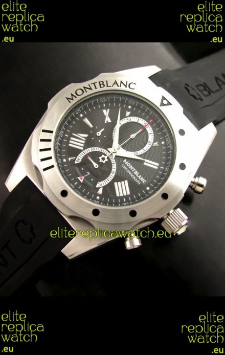 Mont Blanc Star Japanese Watch in Black Dial