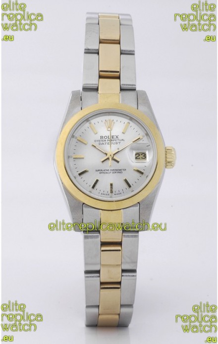 Rolex DateJust Two Tone Lady's Replica Watch