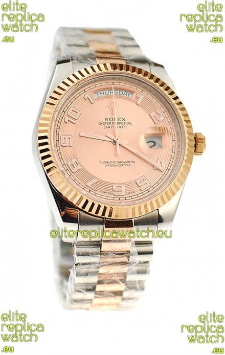 Rolex Day Date Two Tone Swiss Replica Watch