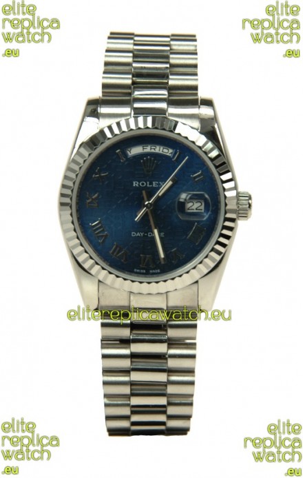 Rolex Day Date-Silver Swiss Replica Watch