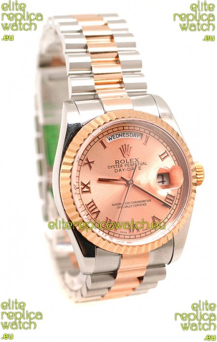 Rolex Day Date Two Tone Swiss Replica Watch