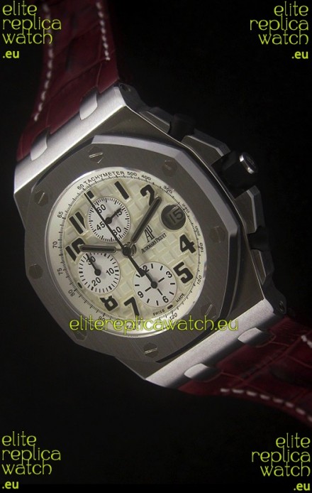Audemars Piguet Royal Oak Watch in Off White Dial - Secs hand 12 O Clock
