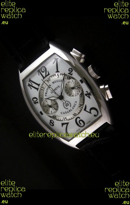 Franck Muller Casa Blanca Japanese Replica Watch in White Dial