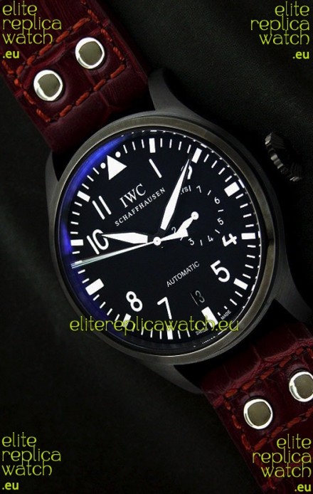 IWC Der Flieger Automatic Swiss Replica Watch in Blue Dial