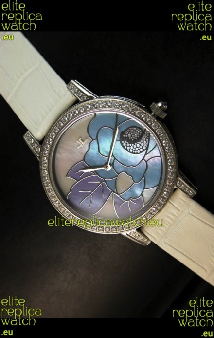 Jaeger LeCoultre Japanese Quartz Movement Ladies Watch - White Dial