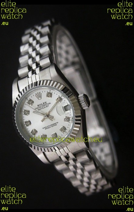 Rolex Datejust Oyster Perpetual Superlative ChronoMeter Swiss Watch in Diamond Markers