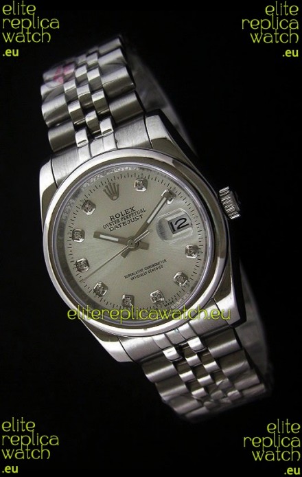 Rolex Datejust Mens Japanese Replica Watch in White Dial