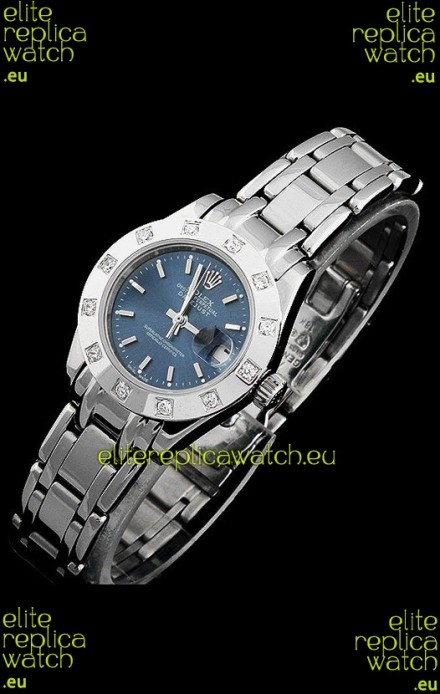 Rolex Datejust Ladies Swiss Replica Ladies Watch in Light Blue Dial