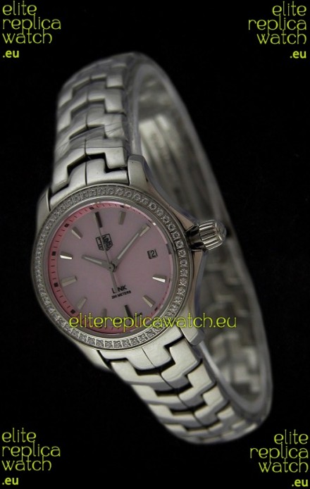 Tag Heuer Link Swiss Ladies Pink Watch