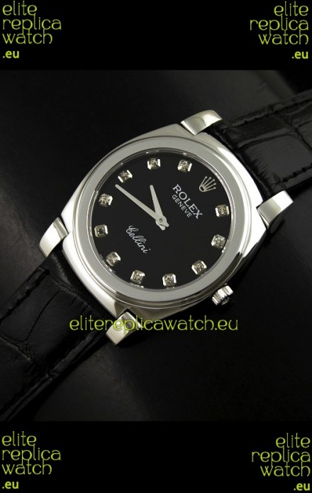 Rolex Cellini Japanese Replica Watch in Diamond Hour Markers