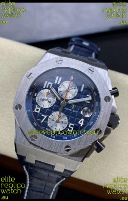 Audemars Piguet Royal Oak Offshore Blue Dial Chronograph 1:1 Mirror Replica Watch - 904L Steel