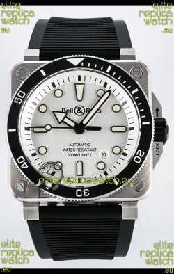 Bell & Ross BR03-92 Diver Stainless Steel - White Dial Swiss Replica Watch 1:1 Mirror Replica