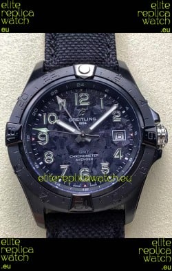 Breitling Avenger Automatic 44 Swiss 1:1 Super Clone Replica Watch - Carbon Dial 