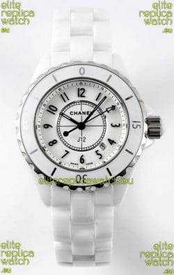 Chanel J12 Ladies White Ceramic Casing Watch 1:1 Mirror Replica Watch 