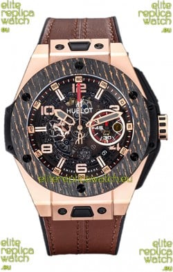 Hublot Big Bang F1 "King Carbon Gold" Edition Chronograph Swiss Replica Watch 