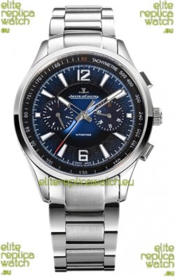 Jaeger LeCoultre Polaris Chronograph Stainless Steel Casing Blue Dial Swiss Replica Watch 