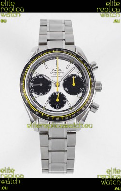 Omega Speedmaster Racing 904L Steel Chronograph 1:1 Mirror Replica in White Dial