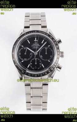 Omega Speedmaster Racing 904L Steel Chronograph 1:1 Mirror Replica in Black Dial