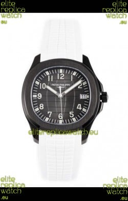 Patek Philippe Aquanaut 5167 Black Venom Edition 1:1 Mirror Replica Watch - White Strap