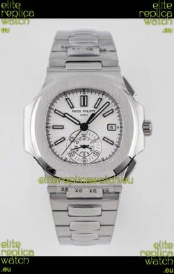 Patek Philippe Nautilus 5980/1A 904L Steel Case in White Dial - 1:1 Mirror Replica