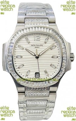 Patek Philippe Nautilus 7118 35MM 1:1 Stainless Steel White Dial 1:1 Mirror Replica Watch