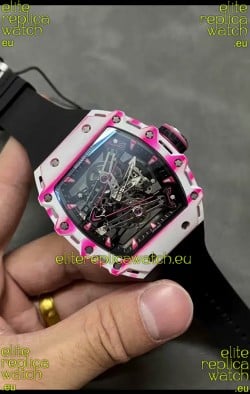 Richard Mille RM38-02 White Carbon Fiber Bubba Watson Genuine Tourbillon Movement 1:1 Mirror Replica