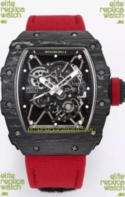 Richard Mille RM35-01 Rafael Nadal Carbon Fiber Casing with Genuine Tourbillon Super Clone Watch