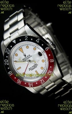 Rolex GMT Master Vintage Edition Swiss Replica Watch in White Dial 
