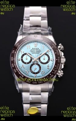 Rolex Daytona 116506 ICE BLUE ARAB Numerals Dial Cal.4130 Movement - Ultimate 904L Steel Watch