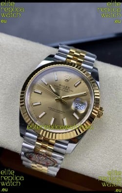 Rolex Datejust 126333 41MM Cal.3235 Swiss 1:1 Mirror Replica Watch in 904L Gold Dial